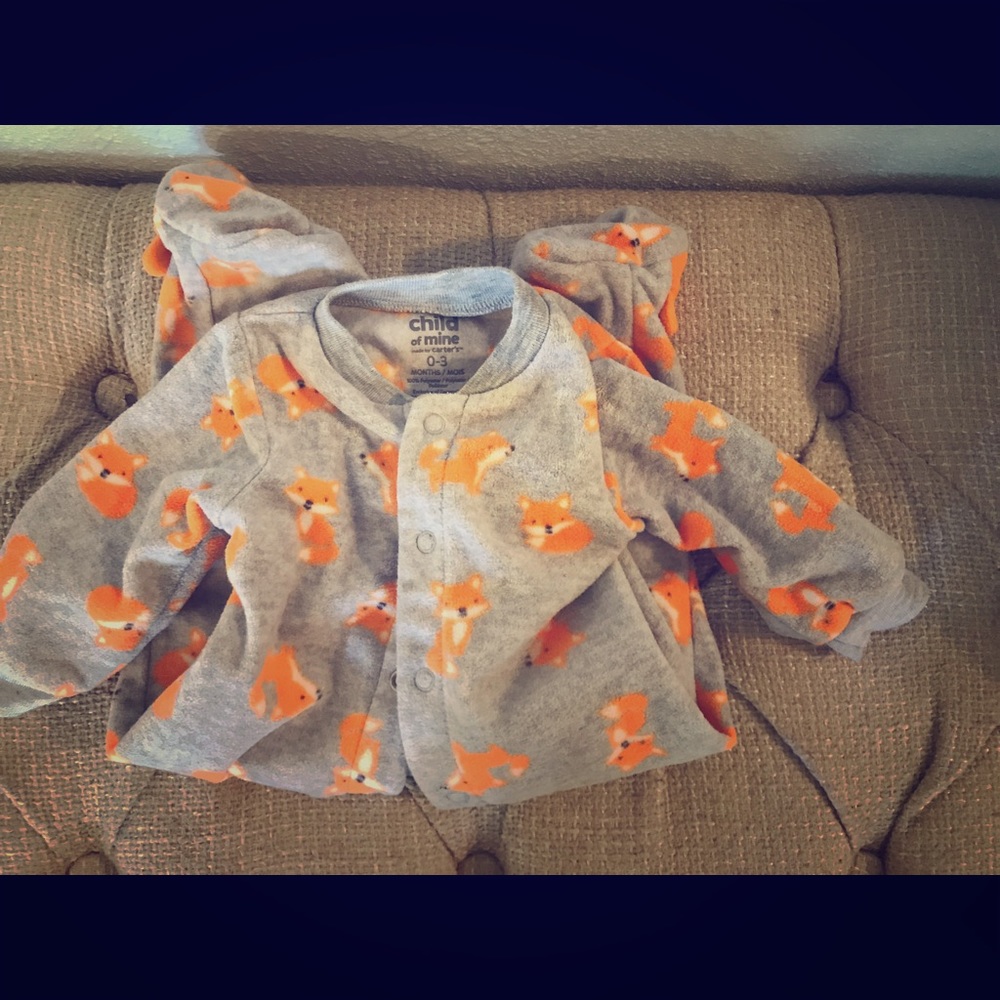 Boys footed onesies